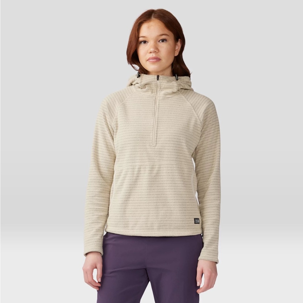 Mountain Hardwear Women's Cream Half-Zip Hoodie